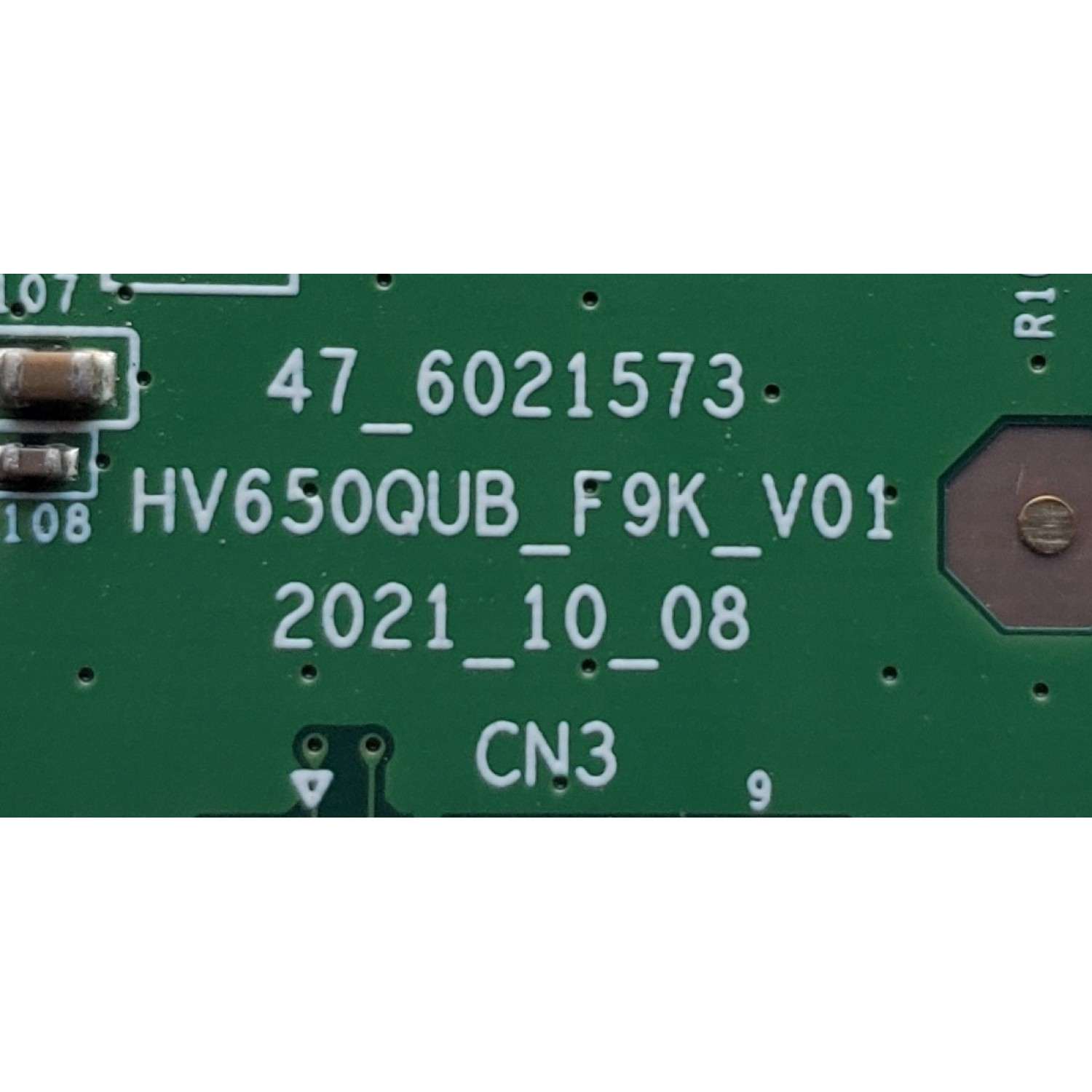 T-CON PARA TV SONY / NUMERO DE PARTE 44-9772121O / 47_6021573 / 44-97721210 / HV650QUB_F9K_V01 / PANEL YSCM065CCO11 / DISPLAY HV650QUB-F9K / MODELO KD-65X80CK / KD65X80CK	 - Imagen 3